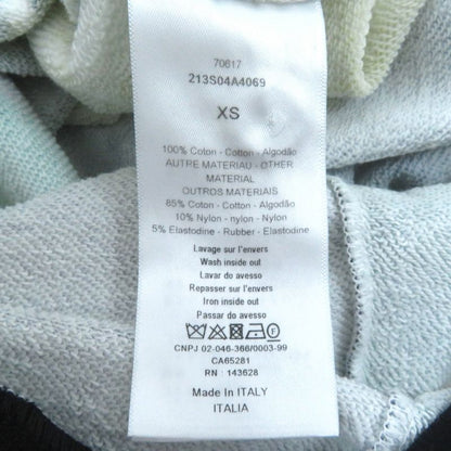 Christian DIOR 213s04a4069 Abstract Colorblock Hoodie 100% Cotton Hem Logo