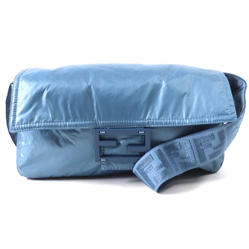 Fendi 23SS Fan087 Baguette BAG Jacket Baguette Bag Jacket Zip Up Jacket Blue S