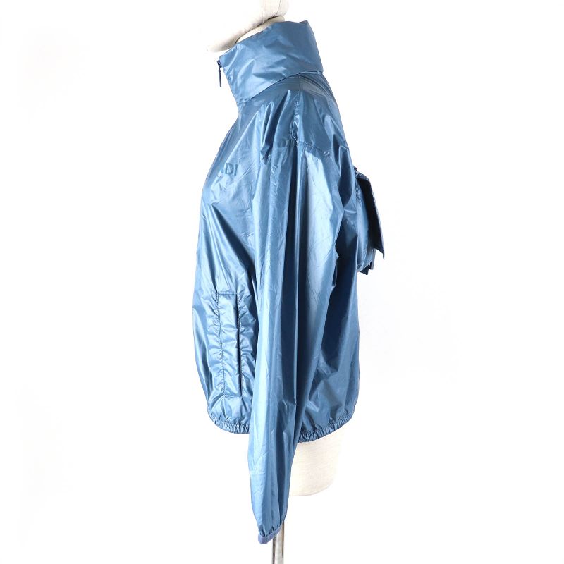 Fendi 23SS Fan087 Baguette BAG Jacket Baguette Bag Jacket Zip Up Jacket Blue S