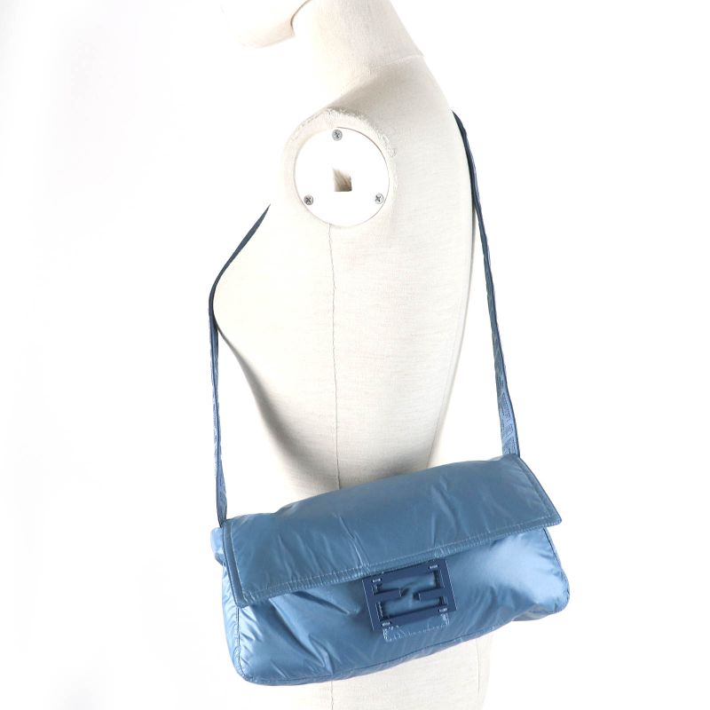 Fendi 23SS Fan087 Baguette BAG Jacket Baguette Bag Jacket Zip Up Jacket Blue S
