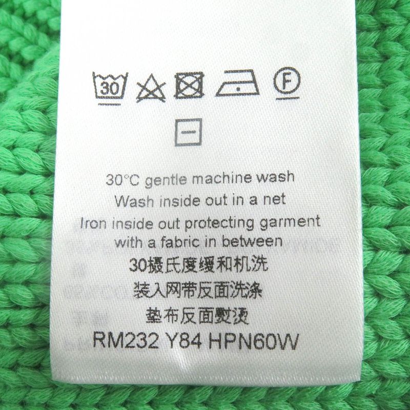 Louis Vuitton 23AW LV Logo Hardware Hand Knit Monogram Cotton Crew Neck