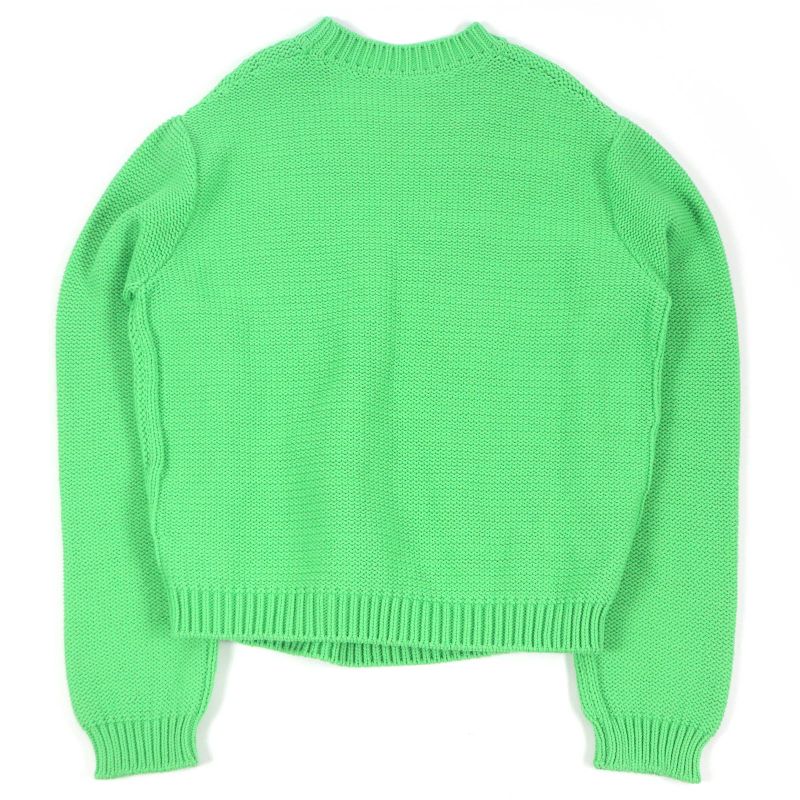 Louis Vuitton 23AW LV Logo Hardware Hand Knit Monogram Cotton Crew Neck