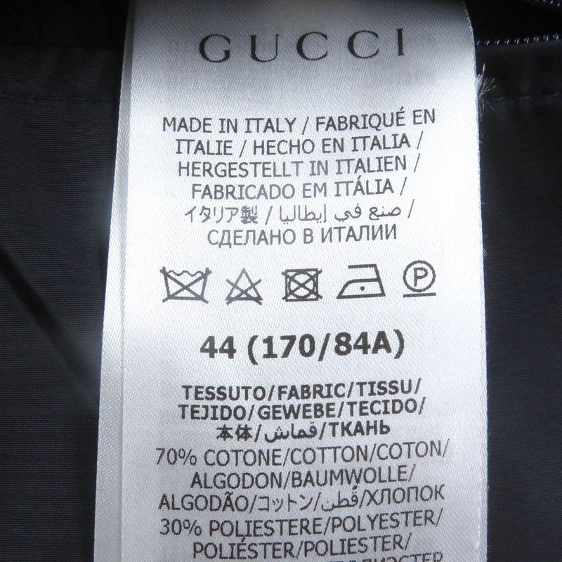 Gucci 23AW 762559 GG Canvas Logo All Over Patterned Hooded Down Jacket Puffy