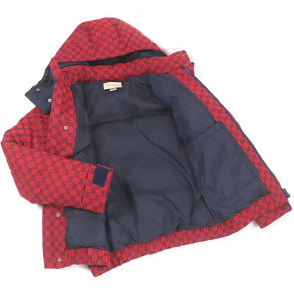 Gucci 23AW 762559 GG Canvas Logo All Over Patterned Hooded Down Jacket Puffy