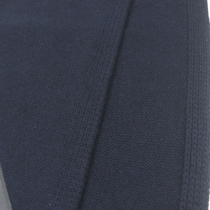 Hermes H393803t Puzzle Ekestre Cashmere Silk Lamb Leather Patch Scarf Navy Made