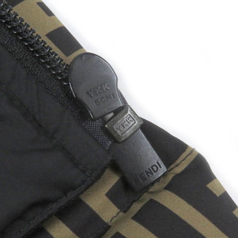 Fendi 19AW Faa641 FF Logo Zucca Material Switch Hooded Down Jacket Padded