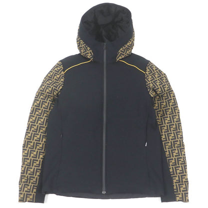 Fendi 19AW Faa641 FF Logo Zucca Material Switch Hooded Down Jacket Padded