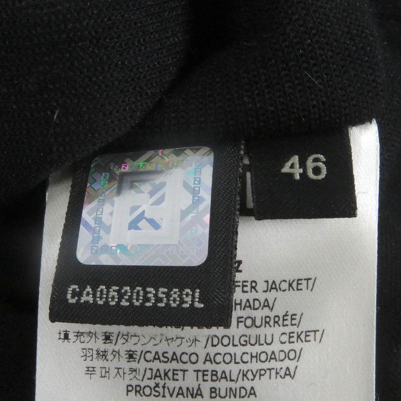 Fendi 19AW Faa641 FF Logo Zucca Material Switch Hooded Down Jacket Padded