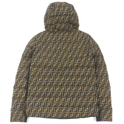 Fendi 19AW Faa641 FF Logo Zucca Material Switch Hooded Down Jacket Padded
