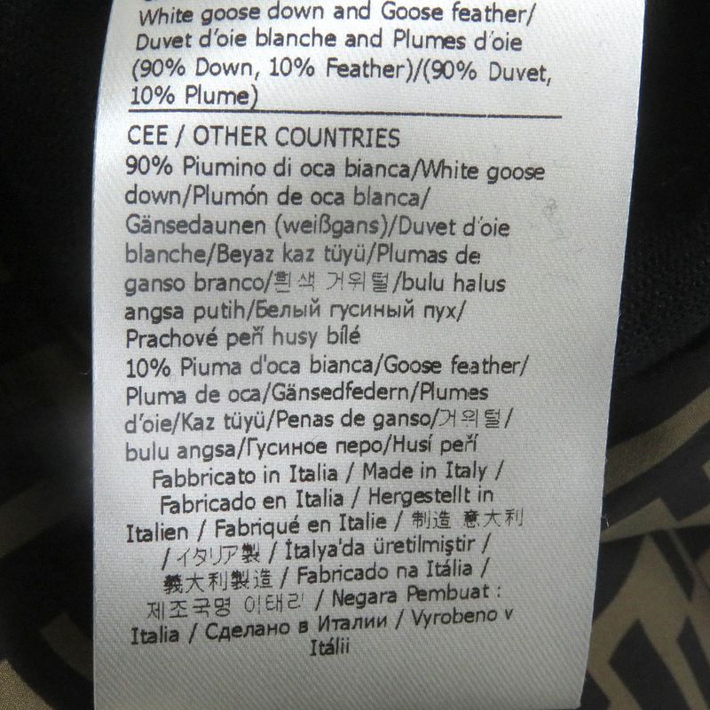 Fendi 19AW Faa641 FF Logo Zucca Material Switch Hooded Down Jacket Padded