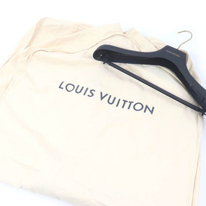 Louis Vuitton 19SS Logo Embroidery Sleeve Lamb Leather Varsity Jacket Stajan