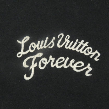 Louis Vuitton 19SS Logo Embroidery Sleeve Lamb Leather Varsity Jacket Stajan