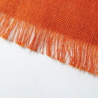 Hermes 23AW Rectangle Ample Fleur Cashmere Silk Etoupe / Orange/ Indigo Stole