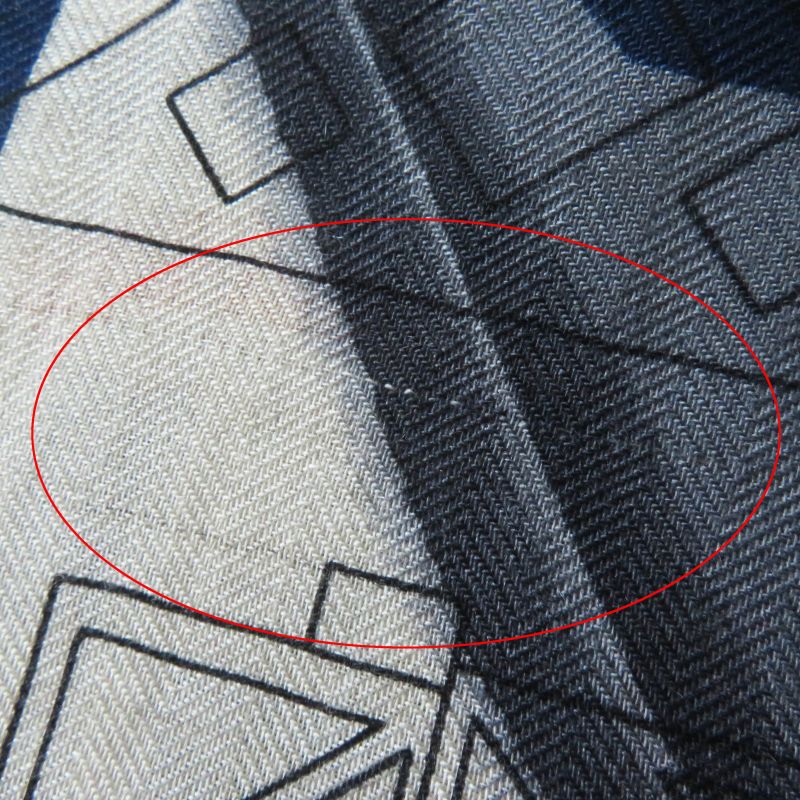 Hermes 23AW Rectangle Ample Fleur Cashmere Silk Etoupe / Orange/ Indigo Stole