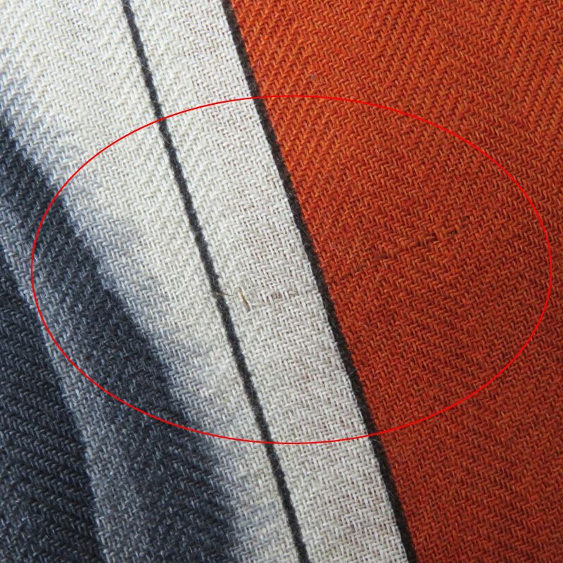 Hermes 23AW Rectangle Ample Fleur Cashmere Silk Etoupe / Orange/ Indigo Stole