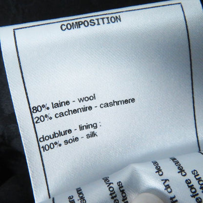 CHANEL P59659 Wool Cashmere Herringbone Pattern With Logo And Coco Mark Buttons