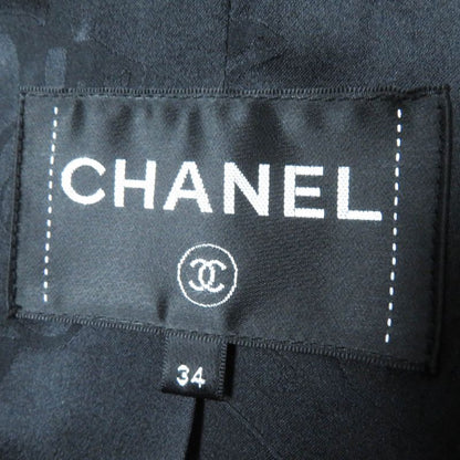 CHANEL P59659 Wool Cashmere Herringbone Pattern With Logo And Coco Mark Buttons