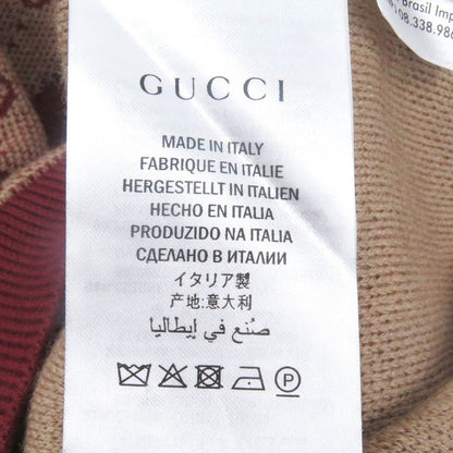 Gucci 20AW 572631 Wool Cotton GG Jacquard Logo Allover Knit Cardigan Sweater