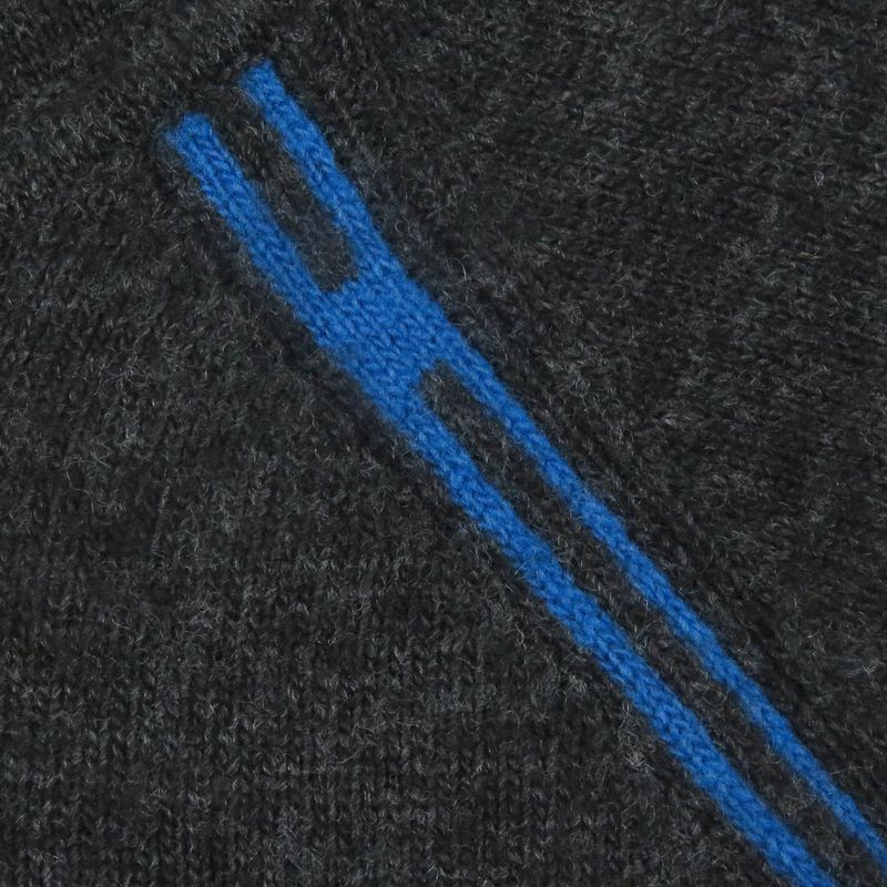 Hermes 20AW Wool Cashmere H Logo Pullover Hoodie Knit Hoodie Dark Gray S Made