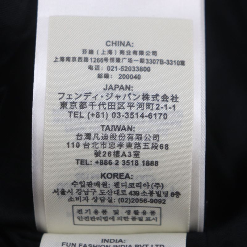  Fendi 2021 Ff0652 Logo Buttons Lined With FF Logo Pattern Denim Single