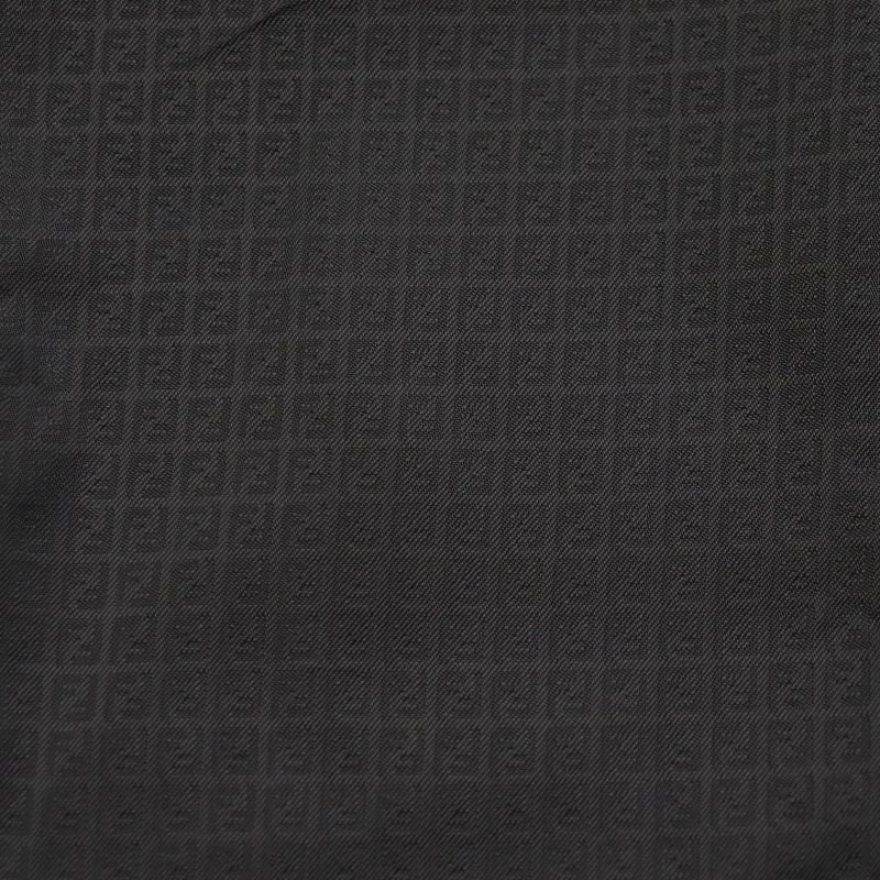  Fendi 2021 Ff0652 Logo Buttons Lined With FF Logo Pattern Denim Single