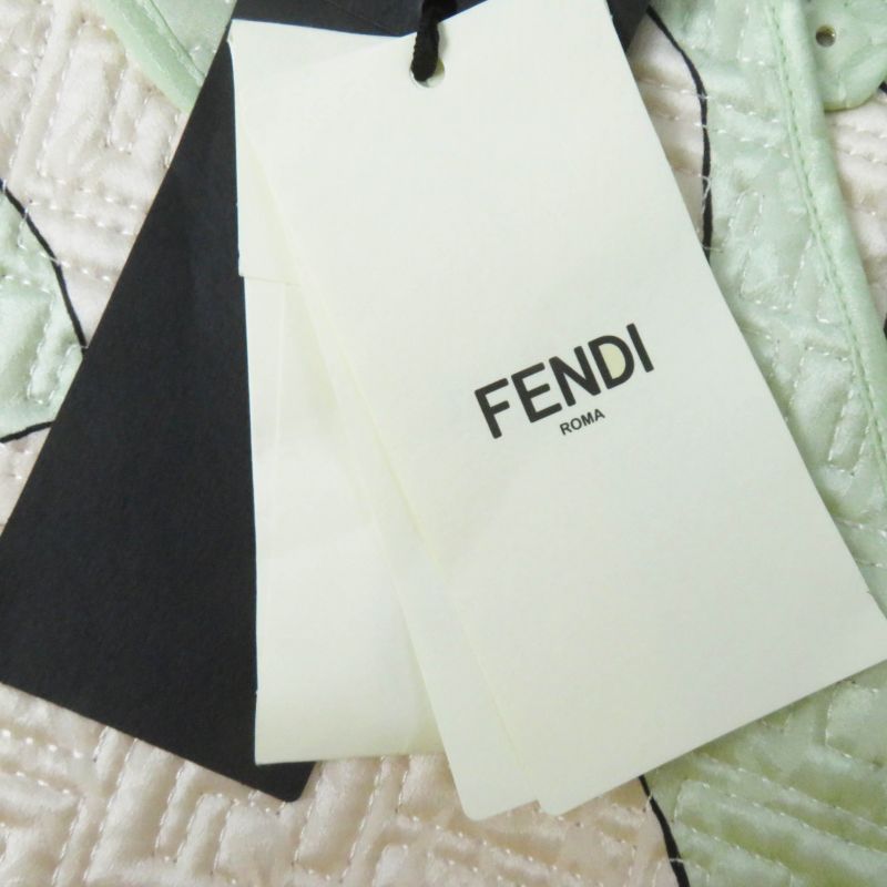 Fendi 22SS Fj7264 By Kim Jones Hairdo Girls 100% Silk Belted FF Logo/zucca
