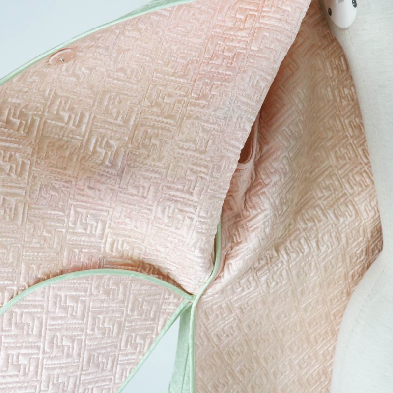 Fendi 22SS Fj7264 By Kim Jones Hairdo Girls 100% Silk Belted FF Logo/zucca