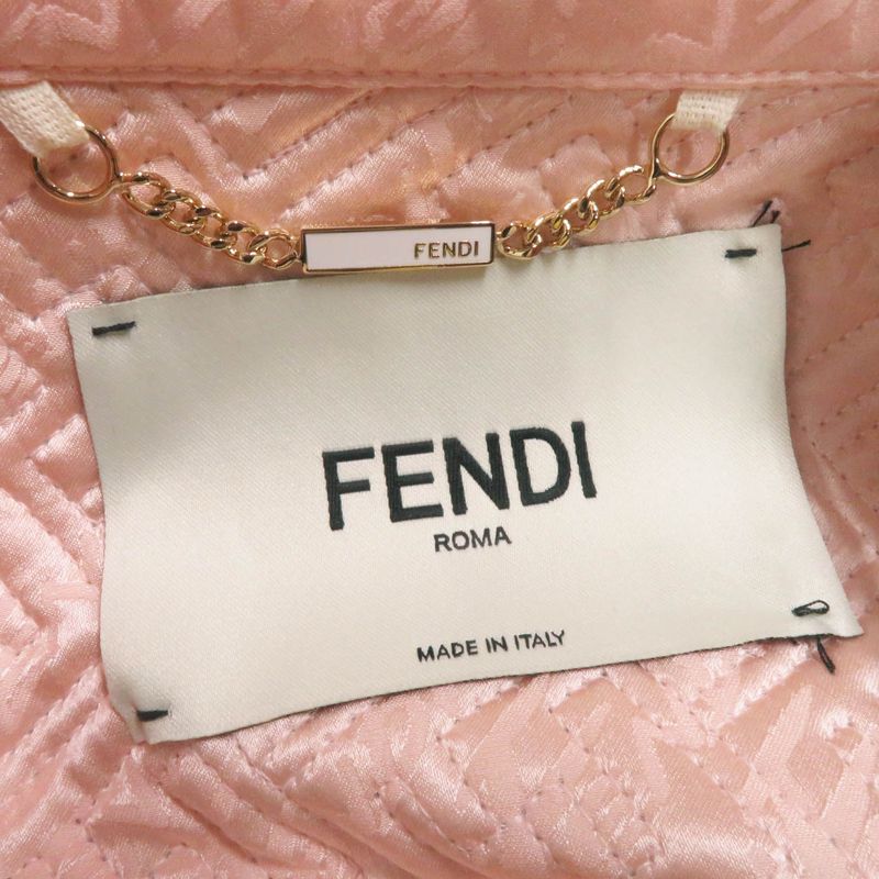 Fendi 22SS Fj7264 By Kim Jones Hairdo Girls 100% Silk Belted FF Logo/zucca