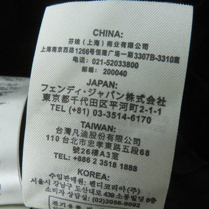 Fendi 2021 Fj7223 Velvet Cropped Jacket In Silk Blend Satin Fabric Black 40