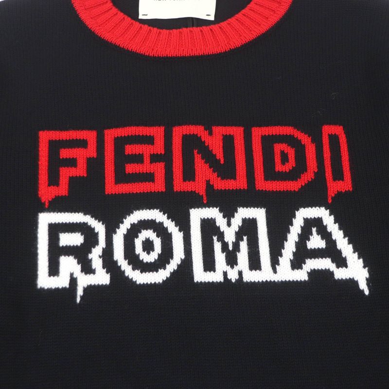 Fendi×marc Jacobs Fendi×marc Jacobs 2022 Fzx034 100% Virgin Wool Crew Neck