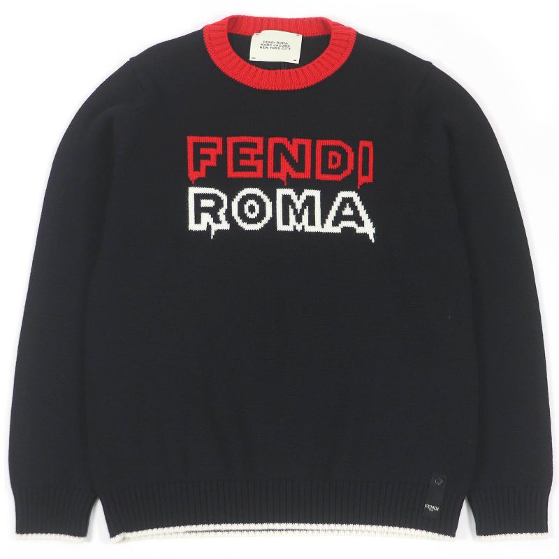 Fendi×marc Jacobs Fendi×marc Jacobs 2022 Fzx034 100% Virgin Wool Crew Neck
