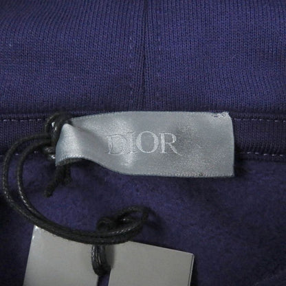 DIOR Homme 22AW 313j691a0531 Cotton Logo Embroidery Pullover Hoodie Purple M