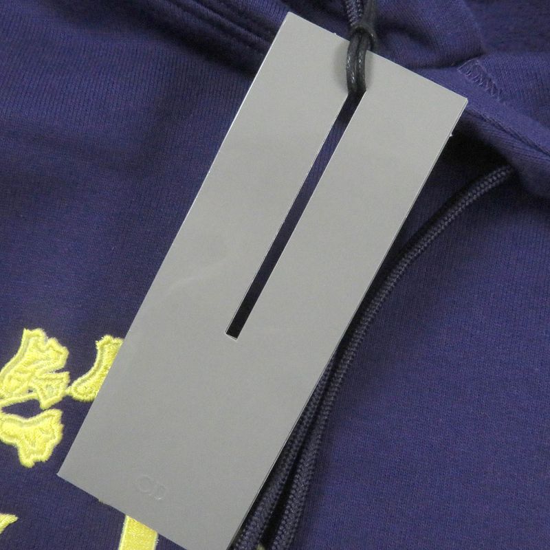 DIOR Homme 22AW 313j691a0531 Cotton Logo Embroidery Pullover Hoodie Purple M
