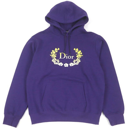 DIOR Homme 22AW 313j691a0531 Cotton Logo Embroidery Pullover Hoodie Purple M