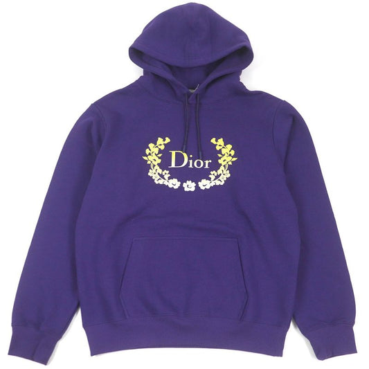 DIOR Homme 22AW 313j691a0531 Cotton Logo Embroidery Pullover Hoodie Purple M