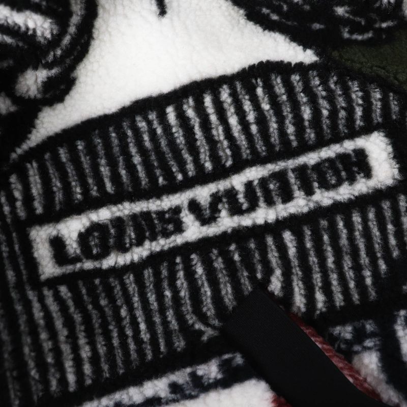 Louis Vuitton 21AW Fornasetti Boa Fleece Zip Up Jacket Multi 32 Made In Italy