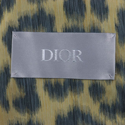 DIOR Homme 22AW 243c425a5646 Leopard 2WAY Shirt Jacket Poncho Yellow Green 46