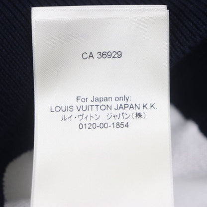  Louis Vuitton 2024 Hqn42w Monogram Gradient Knit Sweater Navy XS Made In