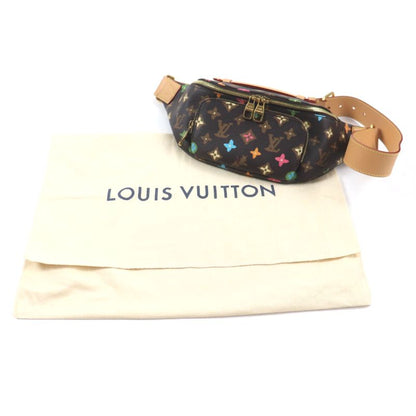 Louis Vuitton M24858 Rush Bum Bag Chocolate Monogram Craggy Canvas Leather Use