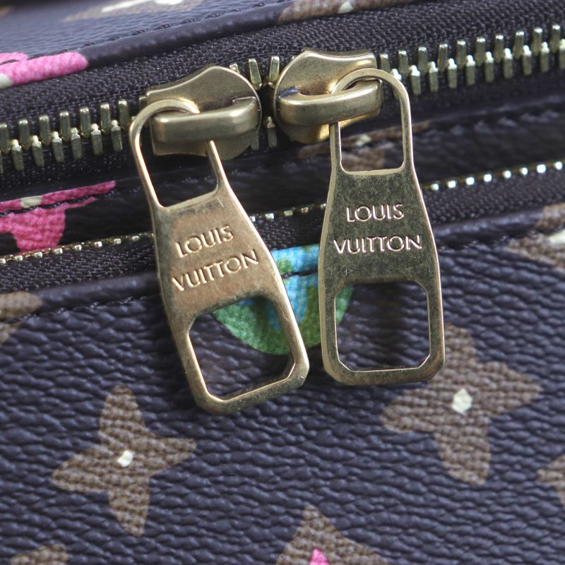 Louis Vuitton M24858 Rush Bum Bag Chocolate Monogram Craggy Canvas Leather Use