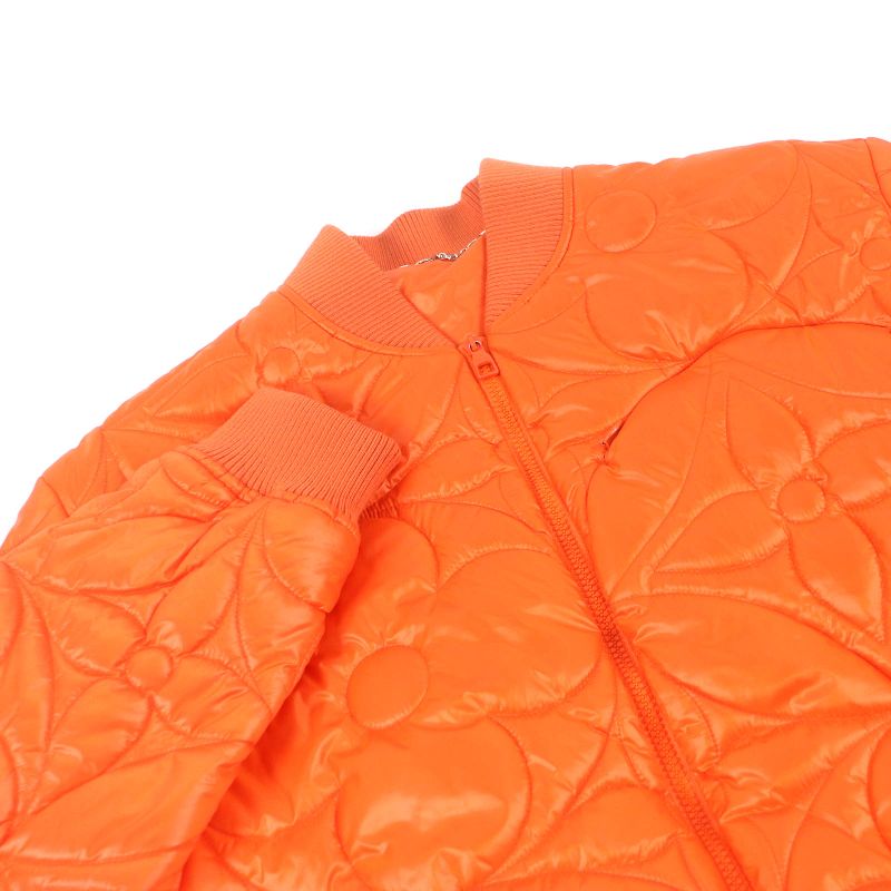 Louis Vuitton 22SS LV SE Monogram Flower Quilted Jacket Blouson Orange 48 Made