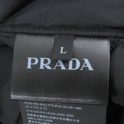 Prada 22AW Sgo132 Triangle Logo Cotton Belted Mod Coat Navy L Made In Italy