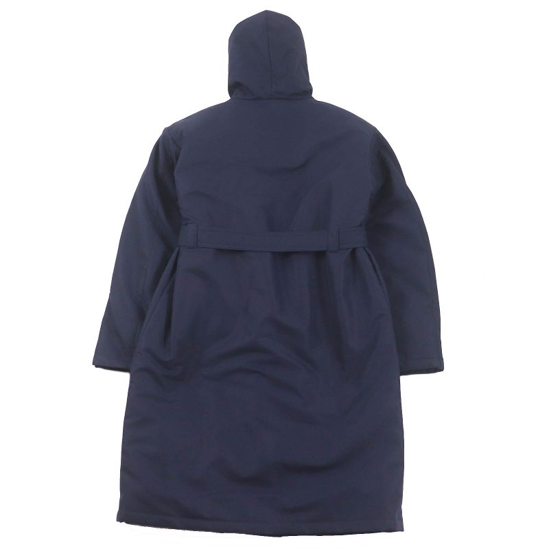 Prada 22AW Sgo132 Triangle Logo Cotton Belted Mod Coat Navy L Made In Italy