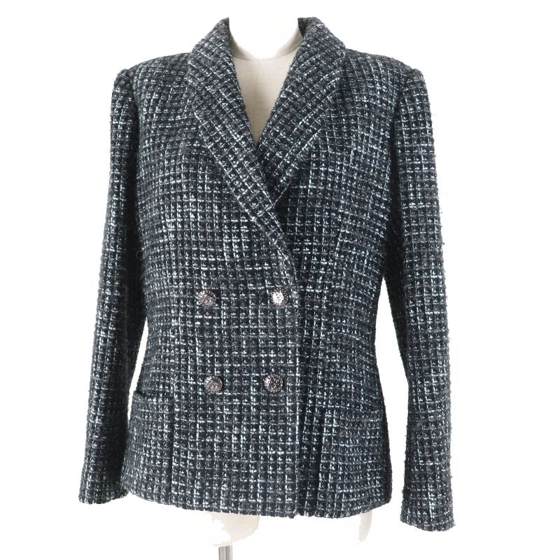 CHANEL 22-23aw 22B P73315 Pre-collection Look47 Tweed Tailored Jacket With