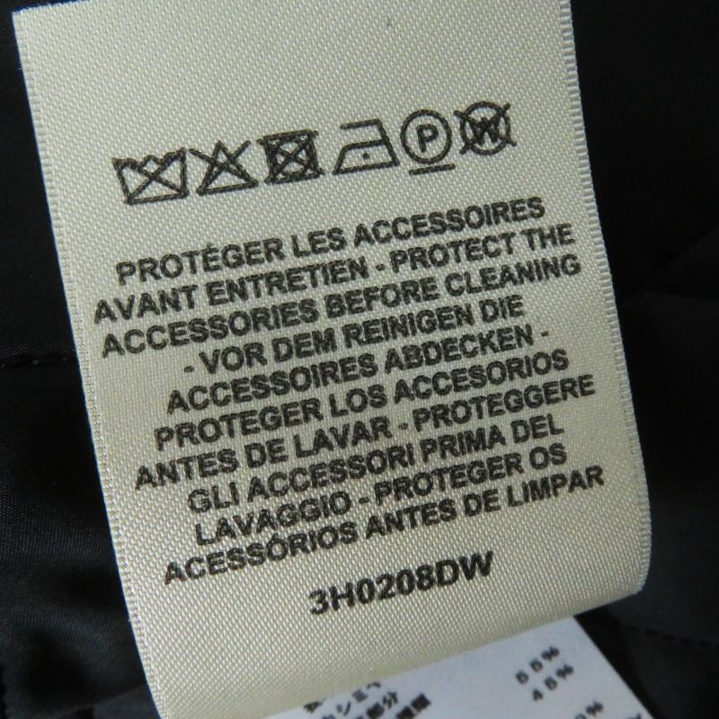 Hermes 23AW 3h0208dw 100% Cashmere Sheepskin Medor Hardware Padded Jacket