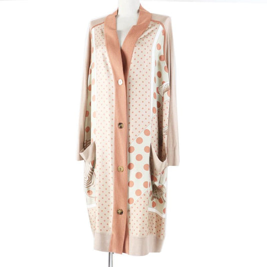 Hermes 21AW Clic Clac A Pois Clic Clac Silk Cashmere Serie Buttoned Twill