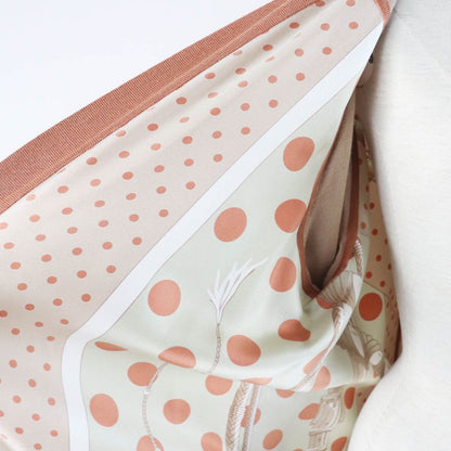 Hermes 21AW Clic Clac A Pois Clic Clac Silk Cashmere Serie Buttoned Twill