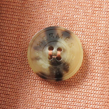 Hermes 21AW Clic Clac A Pois Clic Clac Silk Cashmere Serie Buttoned Twill