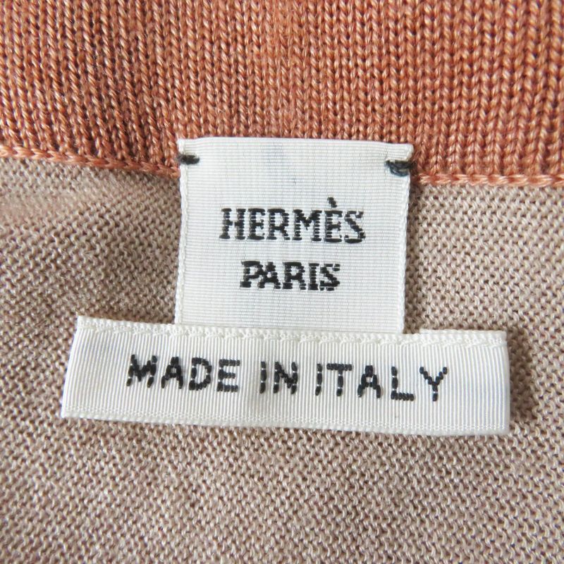 Hermes 21AW Clic Clac A Pois Clic Clac Silk Cashmere Serie Buttoned Twill