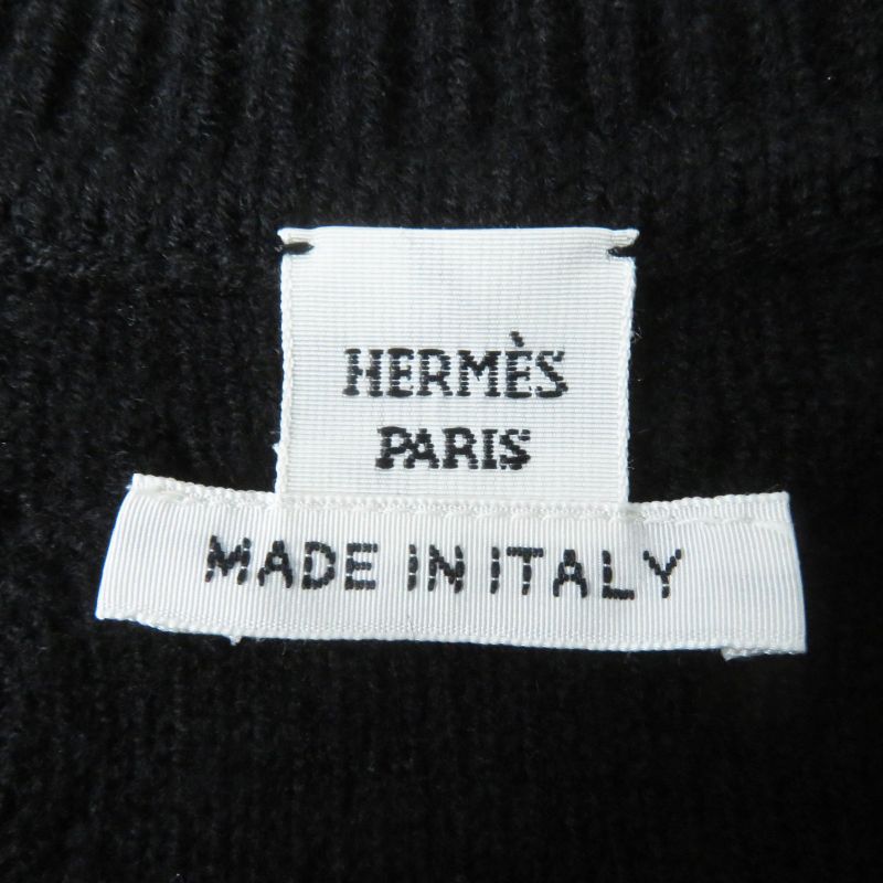 Hermes 22AW 2h2509d6 Wool Cashmere Chaine D'ancre V-neck Long Sleeve Knit